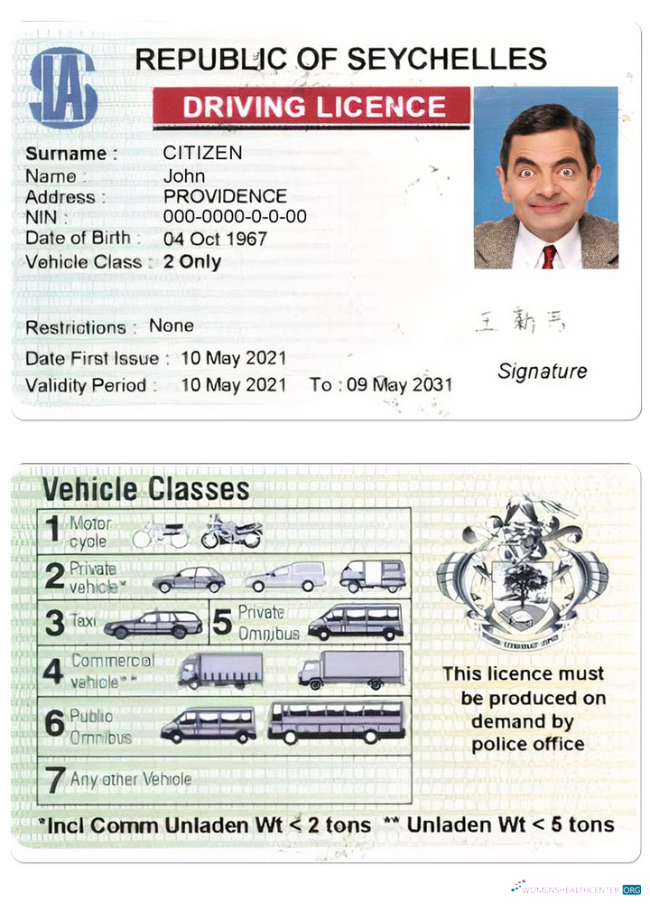 download Seychelles driving license